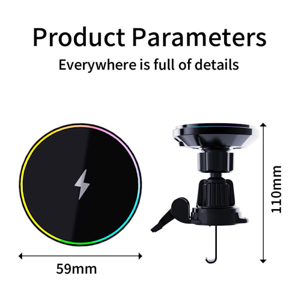Auto držač za telefon za ventilaciju sa bezicnim punjenjem C38 15W - 622124