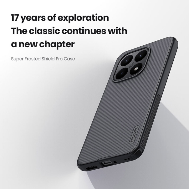 Maska za Xiaomi 15T Nillkin Super Frosted Shield Pro crna - EP2745283