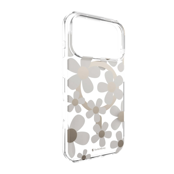 Maska za iPhone 17 Pro Max zlatno Mag Case SwitchEasy Fleur siva - 622517
