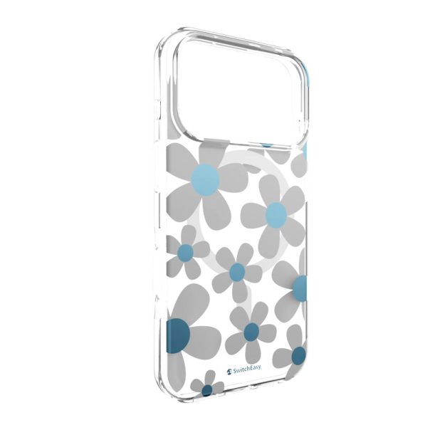 Maska za iPhone 17 Pro Max plavo Mag Case SwitchEasy Fleur siva - EP2747113
