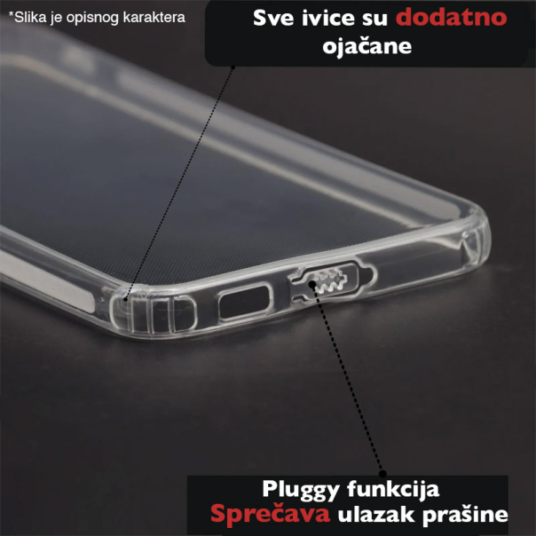 Maska za Samsung S26 Skin Silikon with pluggy transparent - 622613