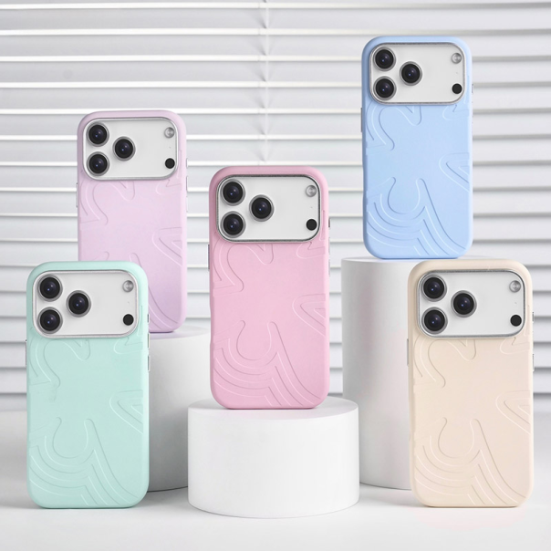 Maska za iPhone 17 Pro Max cherry blossom Mag Case Abstract Flow pink - 622762