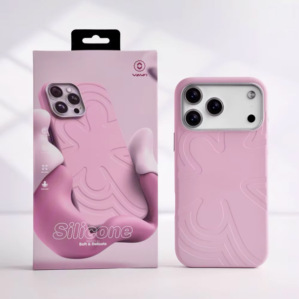 Maska za iPhone 17 Pro Max cherry blossom Mag Case Abstract Flow pink - 622762