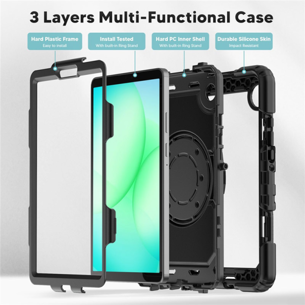 Maska za Samsung Tab A11/ X133 STRAP crna - EP2842623