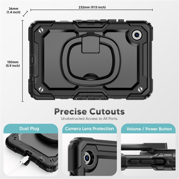 Maska za Samsung Tab A11/ X133 STRAP crna - EP2842623