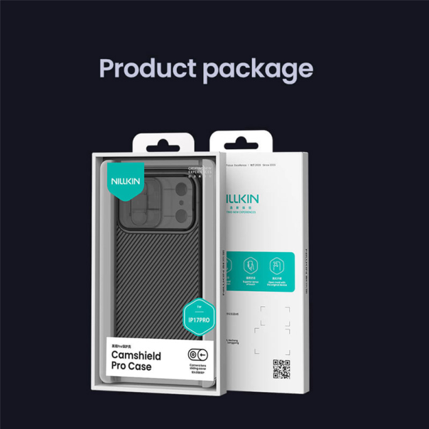 Maska za iPhone 17 Pro Nillkin CamShield Pro transparent crna - 622975