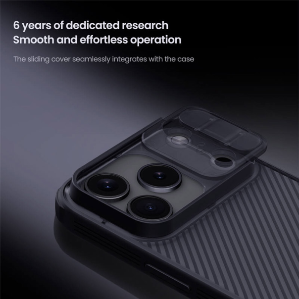 Maska za iPhone 17 Pro Nillkin CamShield Pro transparent crna - 622975