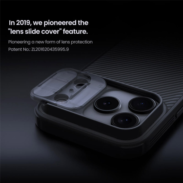 Maska za iPhone 17 Pro Nillkin CamShield Pro transparent crna - 622975