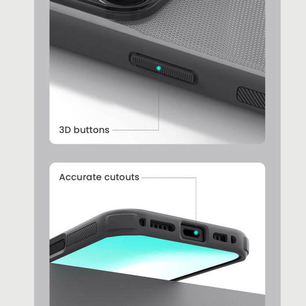 Maska za iPhone 17 Pro Max (bez otvora za logo) Nillkin Super Frosted Shield Pro transparent crna - EP2770627