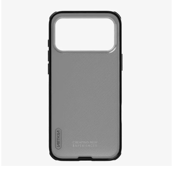 Maska za iPhone 17 Pro Max (bez otvora za logo) Nillkin Super Frosted Shield Pro transparent crna - EP2770627