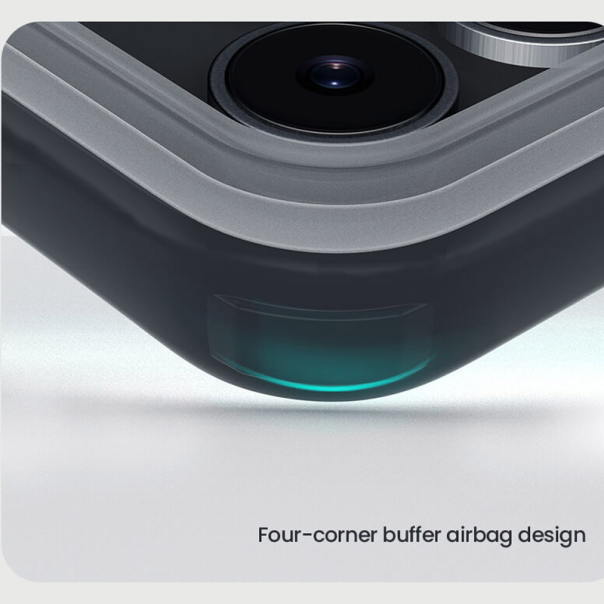 Maska za iPhone 17 Pro Max (bez otvora za logo) Nillkin Super Frosted Shield Pro transparent crna - EP2770627