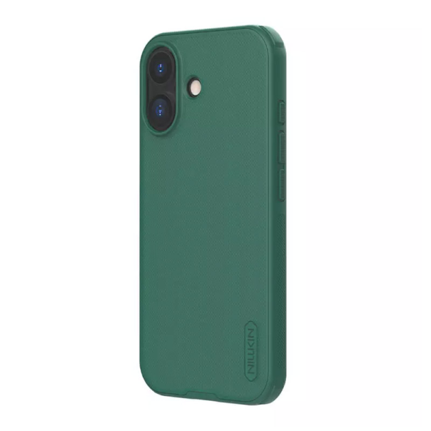 Maska za iPhone 17 (bez otvora za logo) Nillkin Super Frosted Shield Pro tamno zelena - 622987