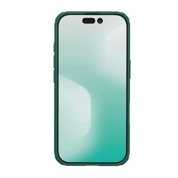 Maska za iPhone 17 (bez otvora za logo) Nillkin Super Frosted Shield Pro tamno zelena - 622987