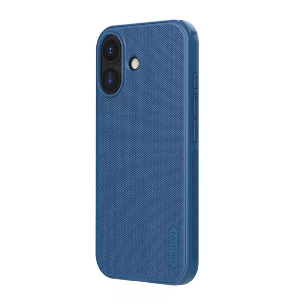 Maska za iPhone iPhone 17 (bez otvora za logo) Nillkin Super Frosted Shield Pro plava - 622988