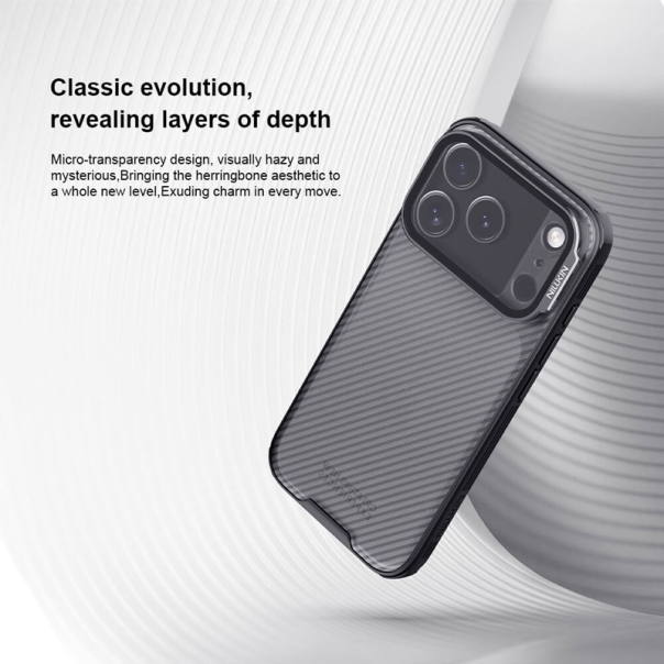 Maska za iPhone 17 Pro Nillkin CamShield Prop crna (transparent kamera) - 622989