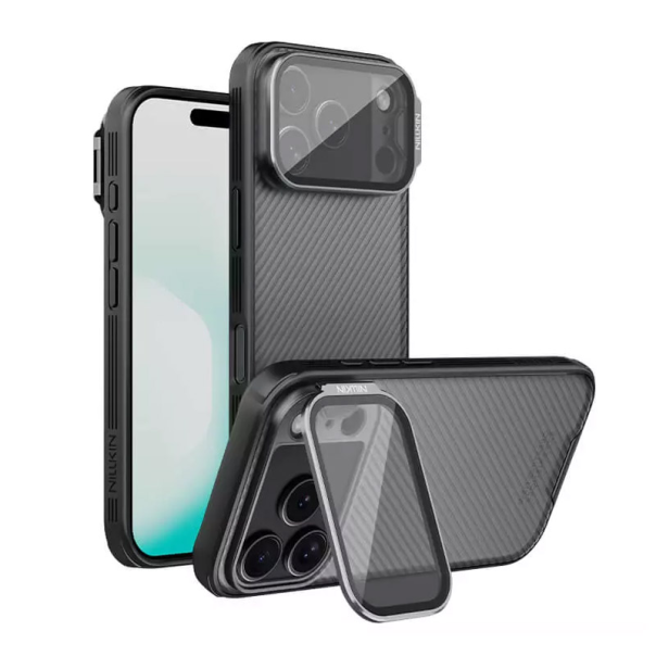 Maska za iPhone 17 Pro Max Nillkin CamShield Prop crna (transparent kamera) - 622990