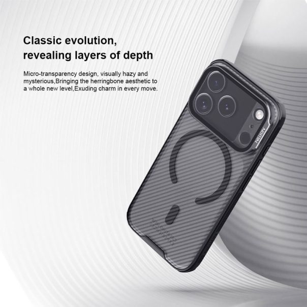 Maska za iPhone 17 Pro Nillkin CamShield Prop Magnetic crna (transparent kamera) - 622991