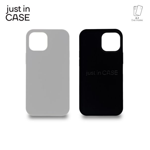 JUST IN CASE Maska 2u1 Extra case MIX PLUS za iPhone 13 MINI, crna - MIXPL107BK
