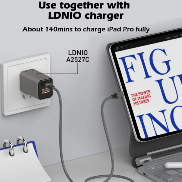 Kabel LDNIO LC441I 30w, Type-C na iPhone Lightning sivi 1m - EP2847066