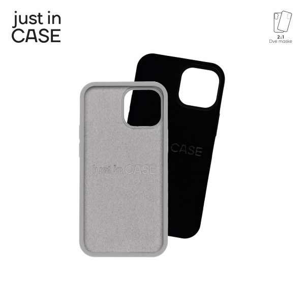 JUST IN CASE Maska 2u1 Extra case MIX PLUS za iPhone 13 MINI, crna - MIXPL107BK