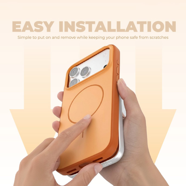 Maska za Xiaomi Redmi Note 15 5G narandžasto Mag Case Matte Line - 623304