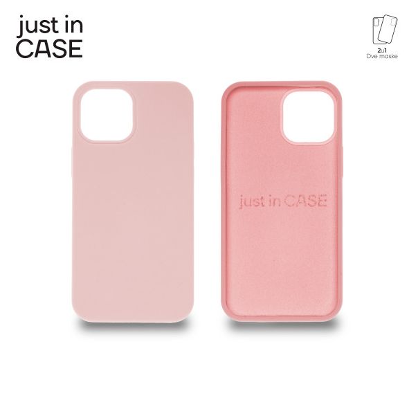 JUST IN CASE Maska 2u1 Extra case MIX PLUS za iPhone 13 MINI, roze - MIXPL107PK
