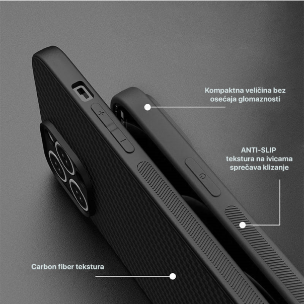 Maska za Samsung A57/ A576B Carbon fiber zelena - EP2845828