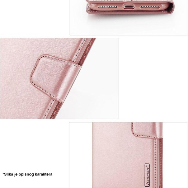 Maska za Xiaomi Redmi Note 15 Pro 5G (EU) na preklop Hanman Mill roze - EP2842677