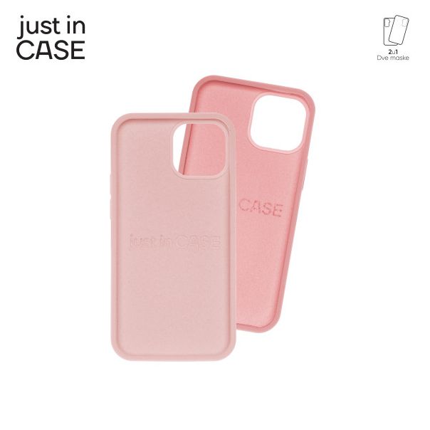JUST IN CASE Maska 2u1 Extra case MIX PLUS za iPhone 13 MINI, roze - MIXPL107PK