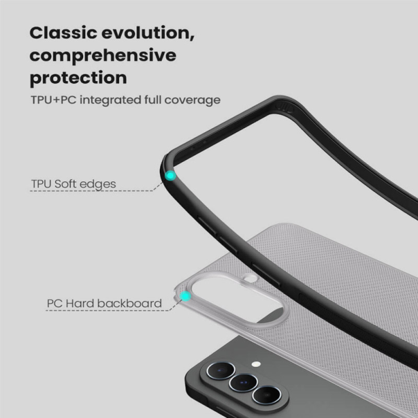 Maska za Samsung A37 5G/ A376B Nillkin Super Frosted Shield Pro transparent crna - EP2932952
