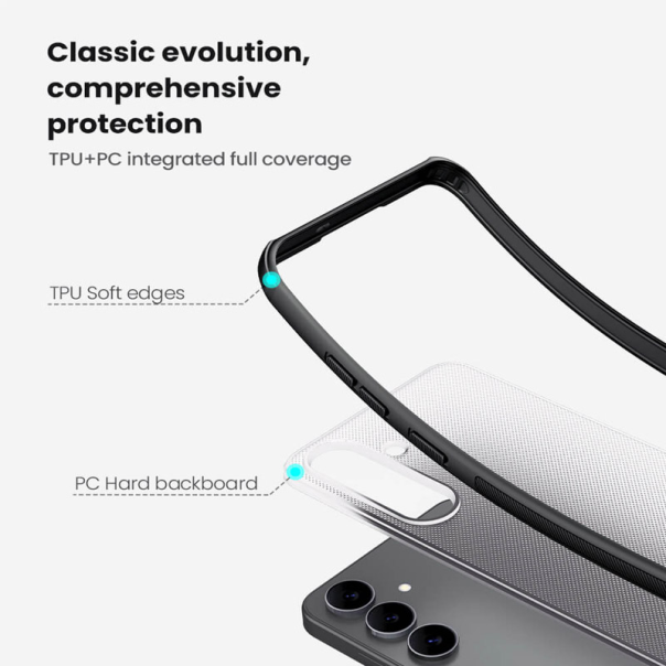 Maska za Samsung S25 FE/ S731B Nillkin Super Frosted Shield Pro transparent crna - EP2934001