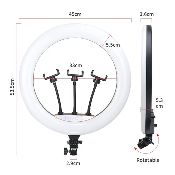 LED Ring za fotografisanje LJJ 45 za tripod 18 in - EP3109641