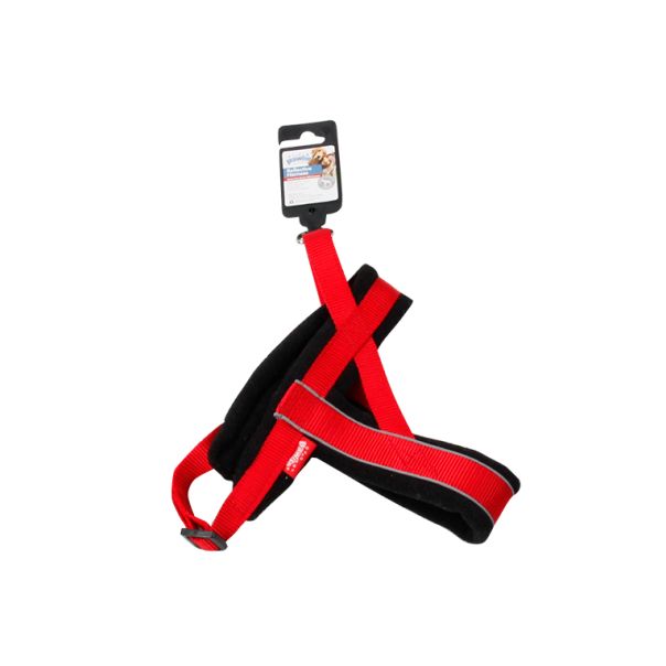 PAWISE Reflektujući am XL, crna/crvena - 13565-1