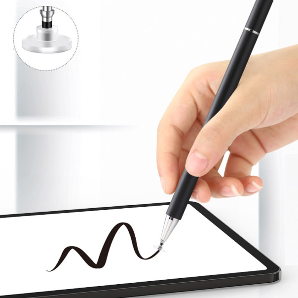 Olovka za touch screen 708 2u1 univerzalna tamno siva - EP2948898