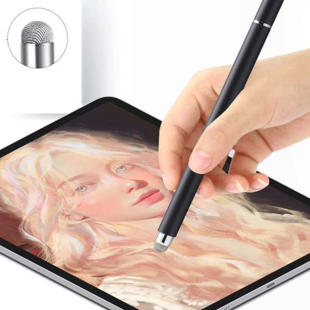 Olovka za touch screen 708 2u1 univerzalna tamno siva - EP2948898