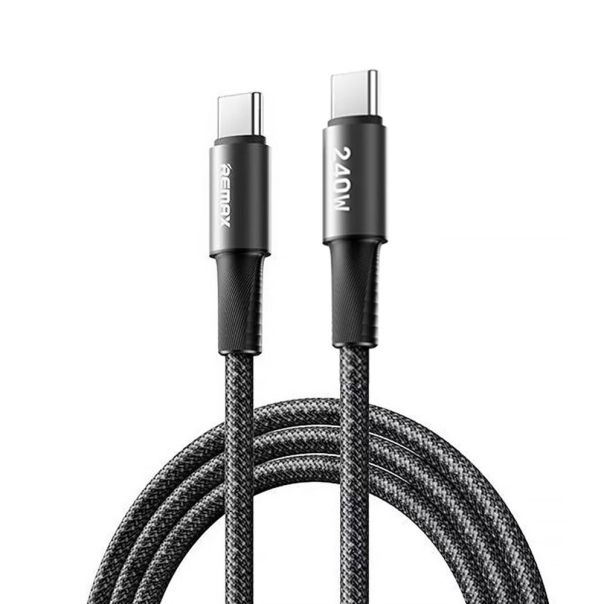 Data kabl REMAX Velocity CB25 Fast charging 240W Type C na Type C 240W 1.2m crni - 223633