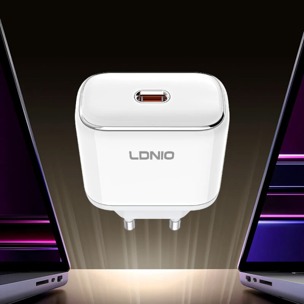 Kućni punjač LDNIO Q1415 GaN 45W Type-C na Type-C beli - EP3038465