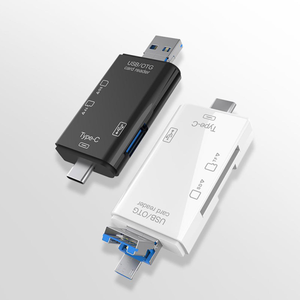 Čitač kartica USB 6u1 OTG crni - EP3033189