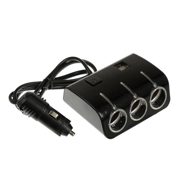 Adapter utičnica za auto 3u1 crni - EP3244613
