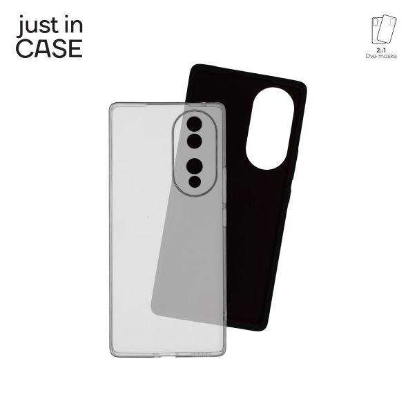 JUST IN CASE 2u1 Extra case MIX crni paket za Honor 70 - MIX426BK