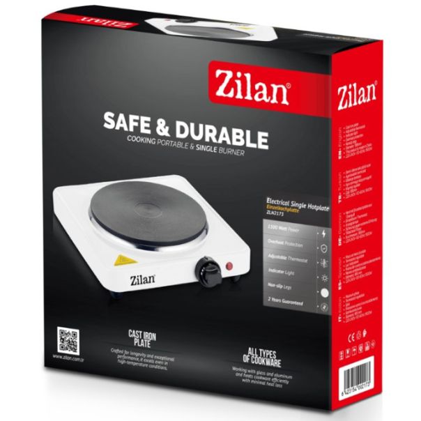 ZILAN Električni rešo sa jednom ringlom ZLN2173/WH - 7095-1