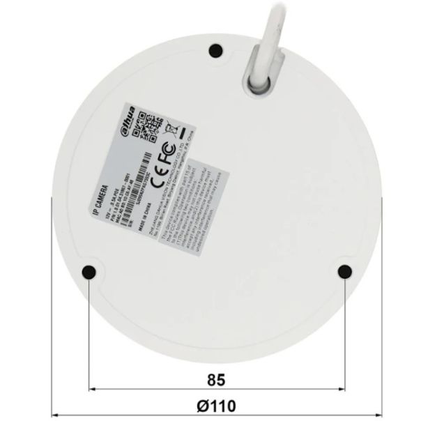 DAHUA Kamera IPC-HDBW2541E-S-0280B IP 5MP polu-sferna anti-vandal; WizSense, Smart - SCA00591