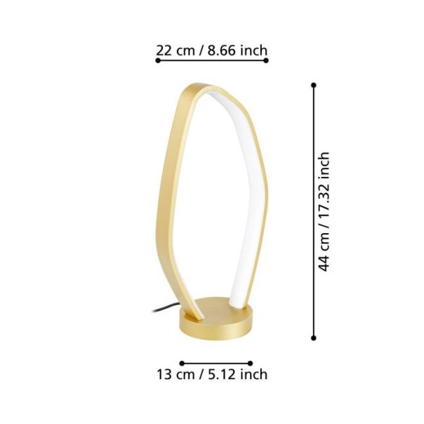 EGLO Stona lampa Vallerosa LED 10,8W 3000K, toplo bela - 900918