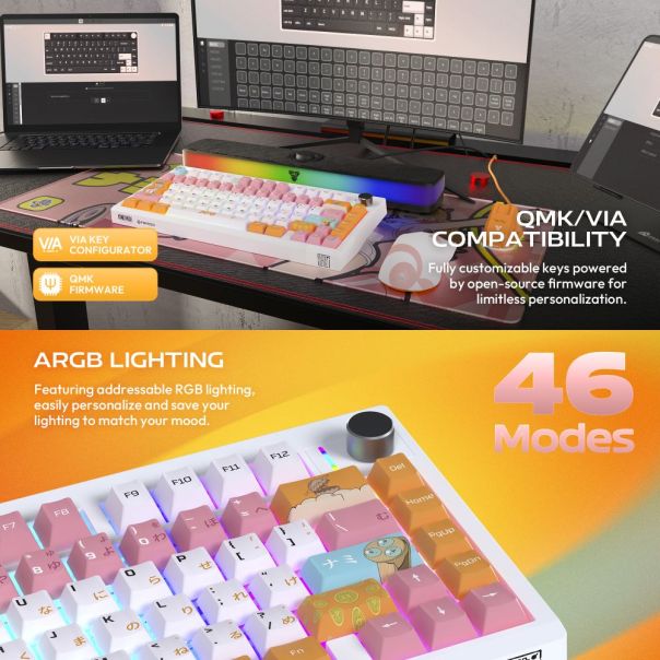 Tastatura Mehanicka Gaming Fantech MK921 Maxfit 8 Wireless ONE PIECE - NAMI (brown switch) - EP3094904