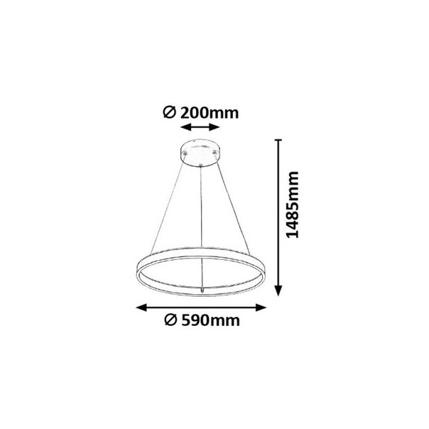 Rabalux Visilica Othello LED 36W sivo (6299) - 6299