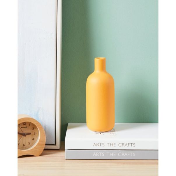 EGLO Keramička vaza 17.5x7cm Anjabe, žuta - 421254