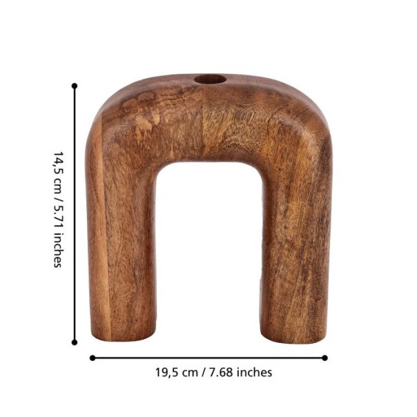 EGLO Dekorativna drvena vaza 23x7.5x25,5cm Melobody - 421282