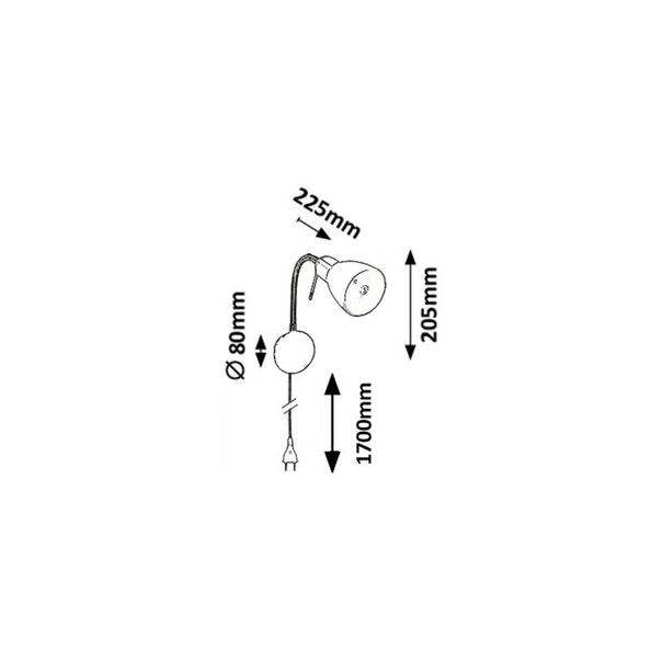 Rabalux Spot rasveta Soma E14 1x MAX 40W bronzana (6320) - 6320