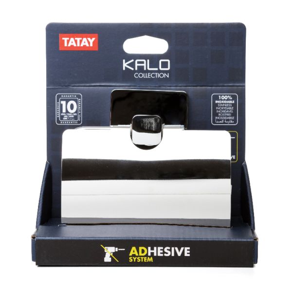 TATAY Zidni držač toaletnog papira 12.5x5x12.5cm, hrom - 6320200