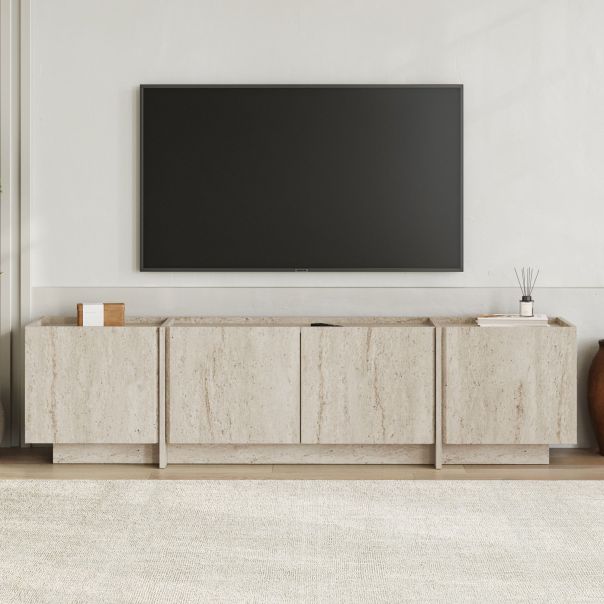 NORDURE TV komoda Lowen, krem - EP3057950